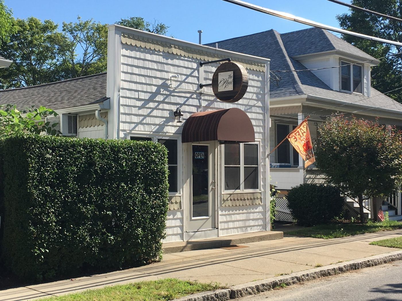 The original Nook CoffeeHouse chalkboard, from when the shop opened in 2016