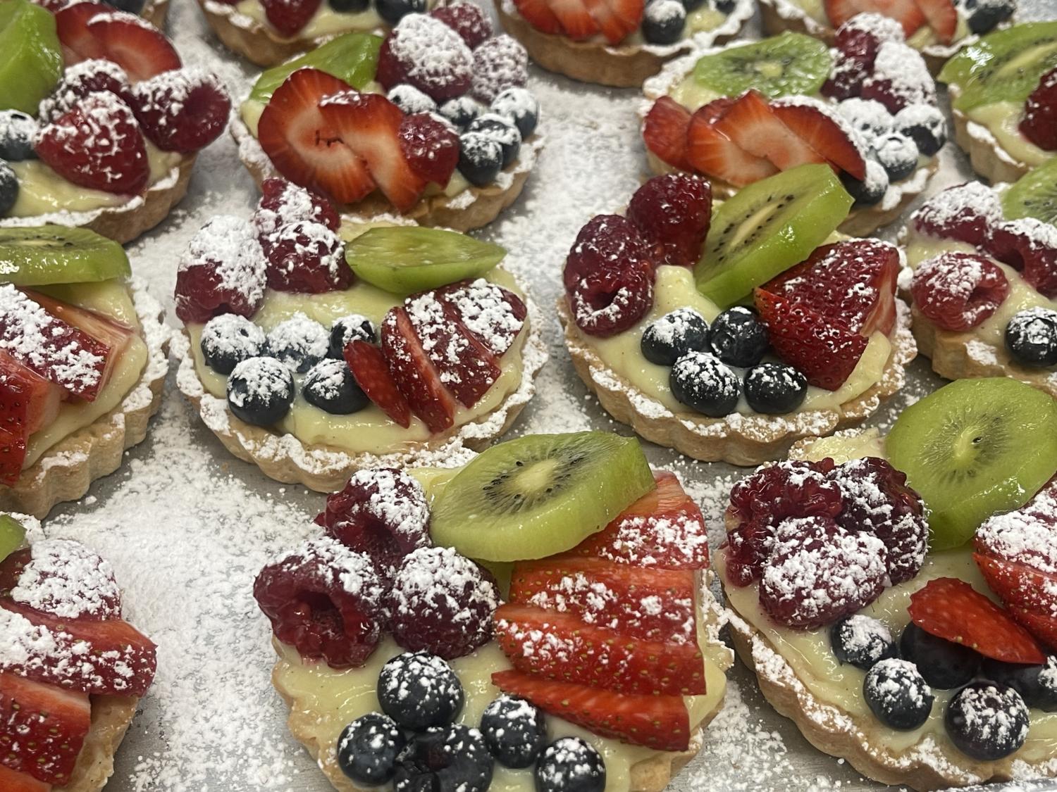 Fresh fruit tarts from The Nook CoffeeHouse