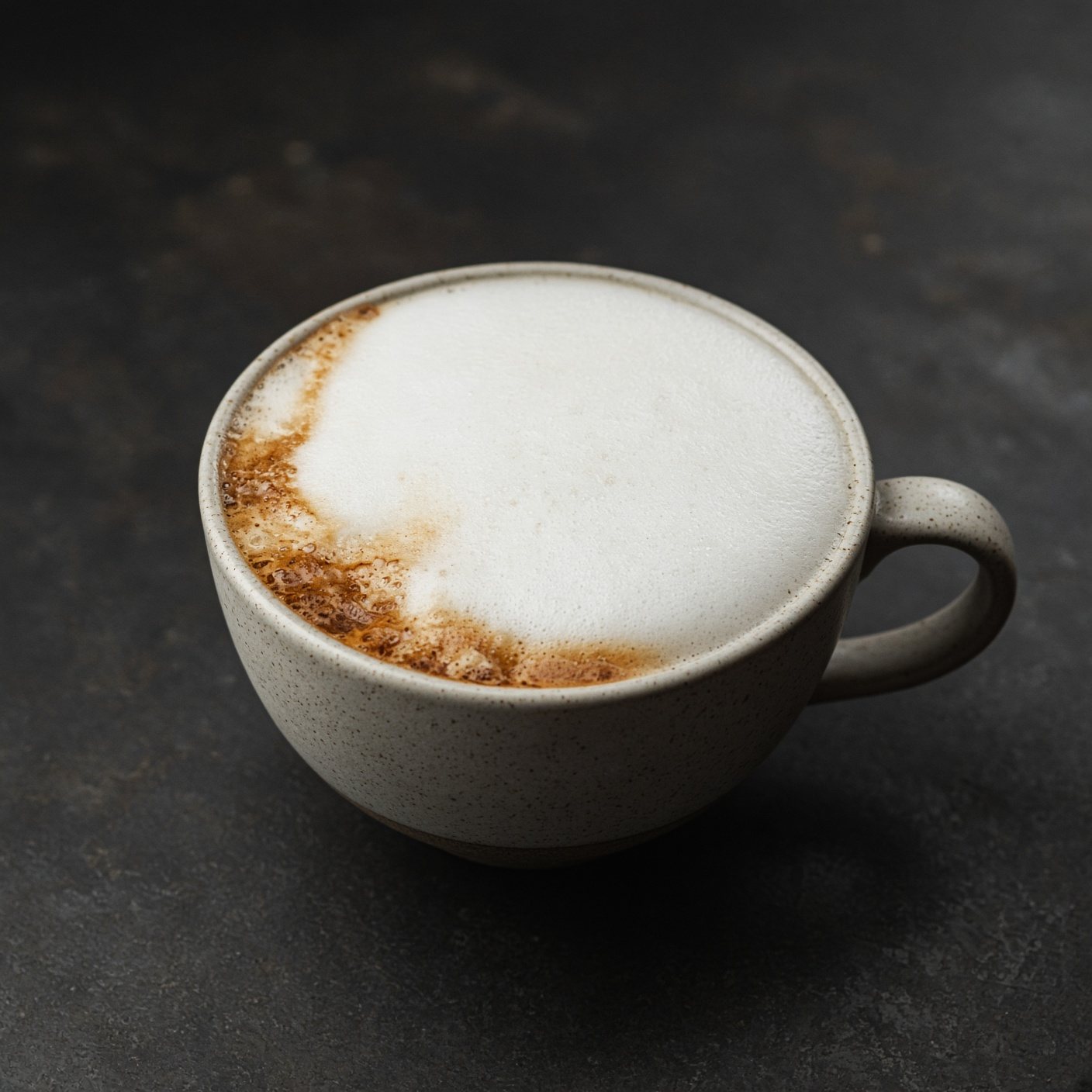 A cappuccino with a thick cap of foam