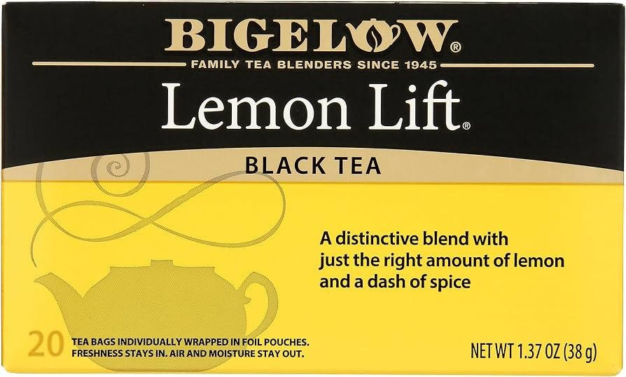 A box of Bigelow Lemon Lift black tea