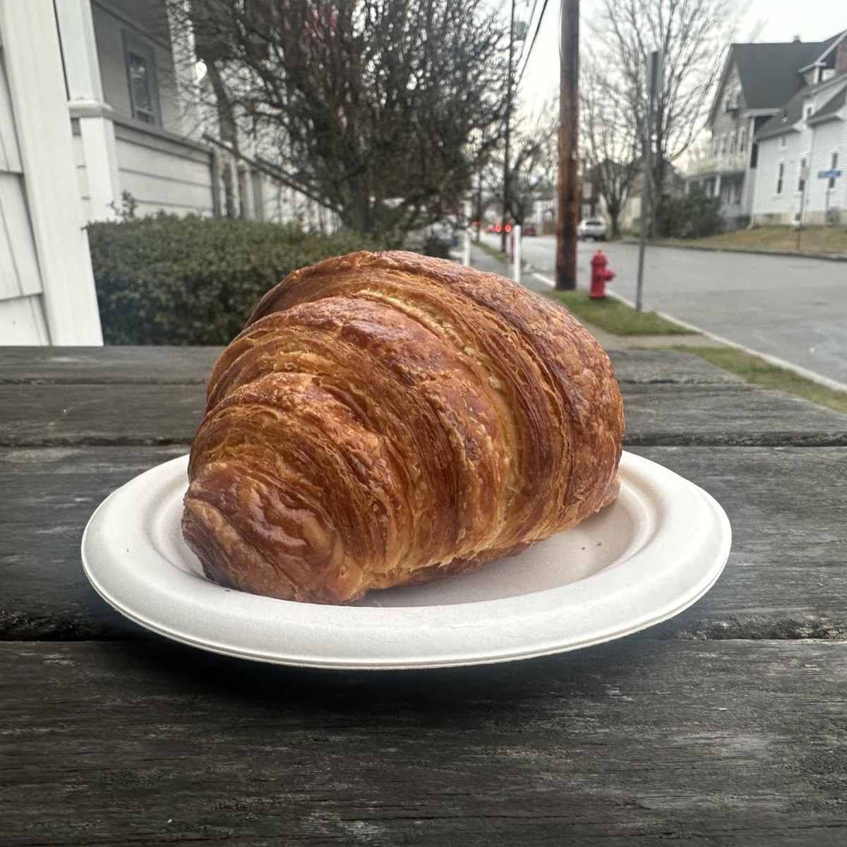 A hand-rolled croissant from The Nook