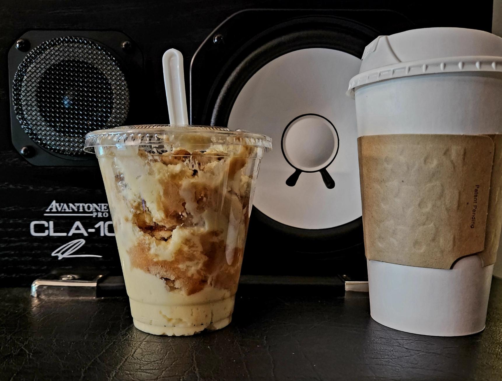 A cup of nanner pudding
